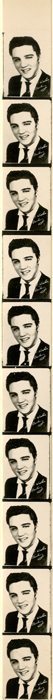 Elvis Presley Strip of 10 Miniature Photos - Circa 1950's